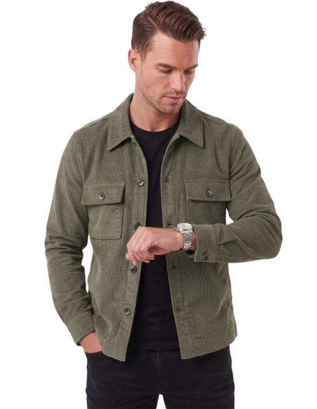DeepSEA Erkek Slim Fit Fitilli Kadife Ceket – %100 Pamuk Düğmeli Cepli Astarsız 2701104