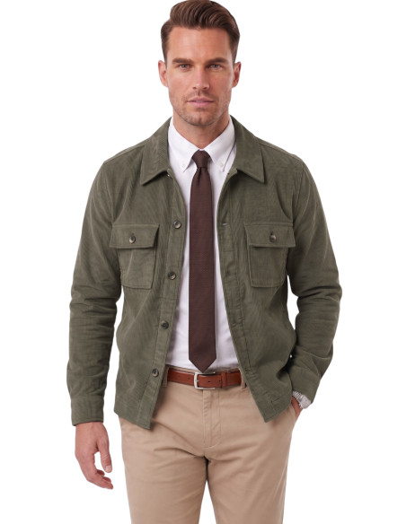 DeepSEA Erkek Slim Fit Fitilli Kadife Ceket – %100 Pamuk Düğmeli Cepli Astarsız 2701104
