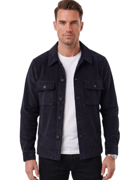 DeepSEA Erkek Slim Fit Fitilli Kadife Ceket – %100 Pamuk Düğmeli Cepli Astarsız 2701104