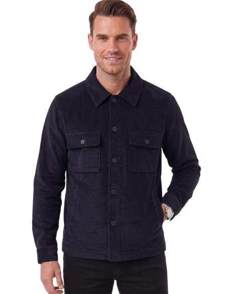 DeepSEA Erkek Slim Fit Fitilli Kadife Ceket – %100 Pamuk Düğmeli Cepli Astarsız 2701104