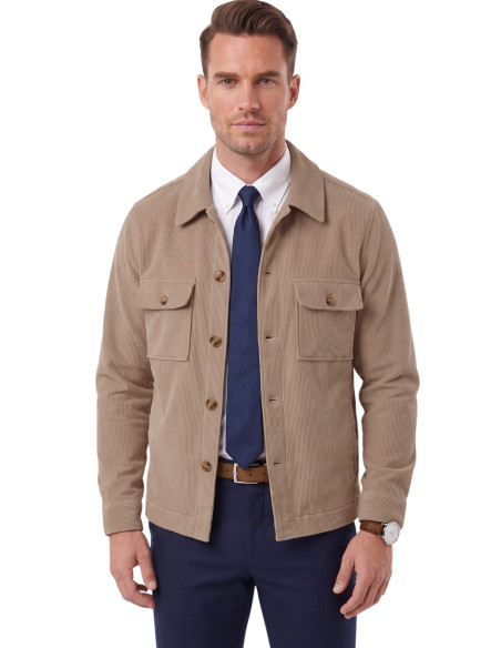 DeepSEA Erkek Slim Fit Fitilli Kadife Ceket – %100 Pamuk Düğmeli Cepli Astarsız 2701104