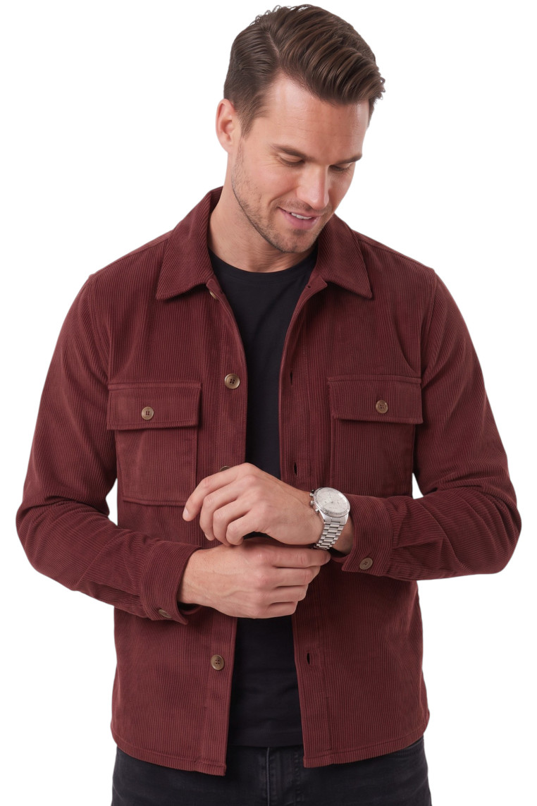 DeepSEA Erkek Slim Fit Fitilli Kadife Ceket – %100 Pamuk Düğmeli Cepli Astarsız 2701104