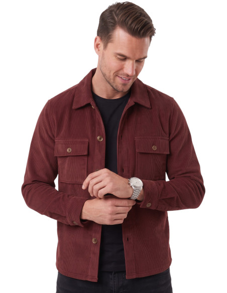 DeepSEA Erkek Slim Fit Fitilli Kadife Ceket – %100 Pamuk Düğmeli Cepli Astarsız 2701104
