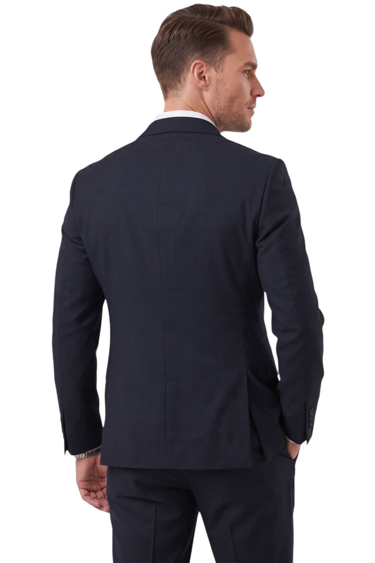 DeepSEA Erkek Slim Fit Kruvaze Takım Elbise – Likralı Spor Şık Business 2702414