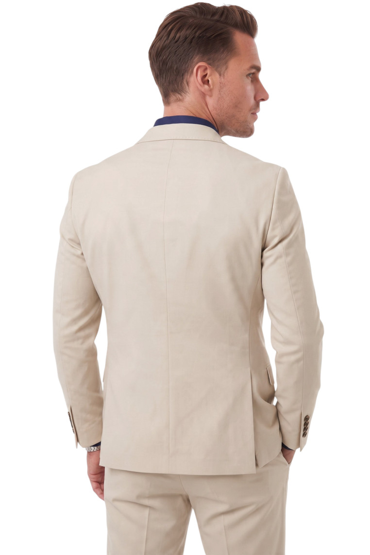 DeepSEA Erkek Slim Fit Kruvaze Takım Elbise – Likralı Spor Şık Business 2702414