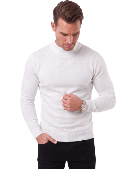 DeepSEA Slim Fit Yarım Balıkçı Yaka Likralı İnce Triko Erkek Yarım Boğazlı Kazak 2505502