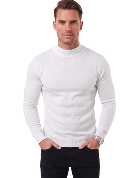 DeepSEA Slim Fit Yarım Balıkçı Yaka Likralı İnce Triko Erkek Yarım Boğazlı Kazak 2505502
