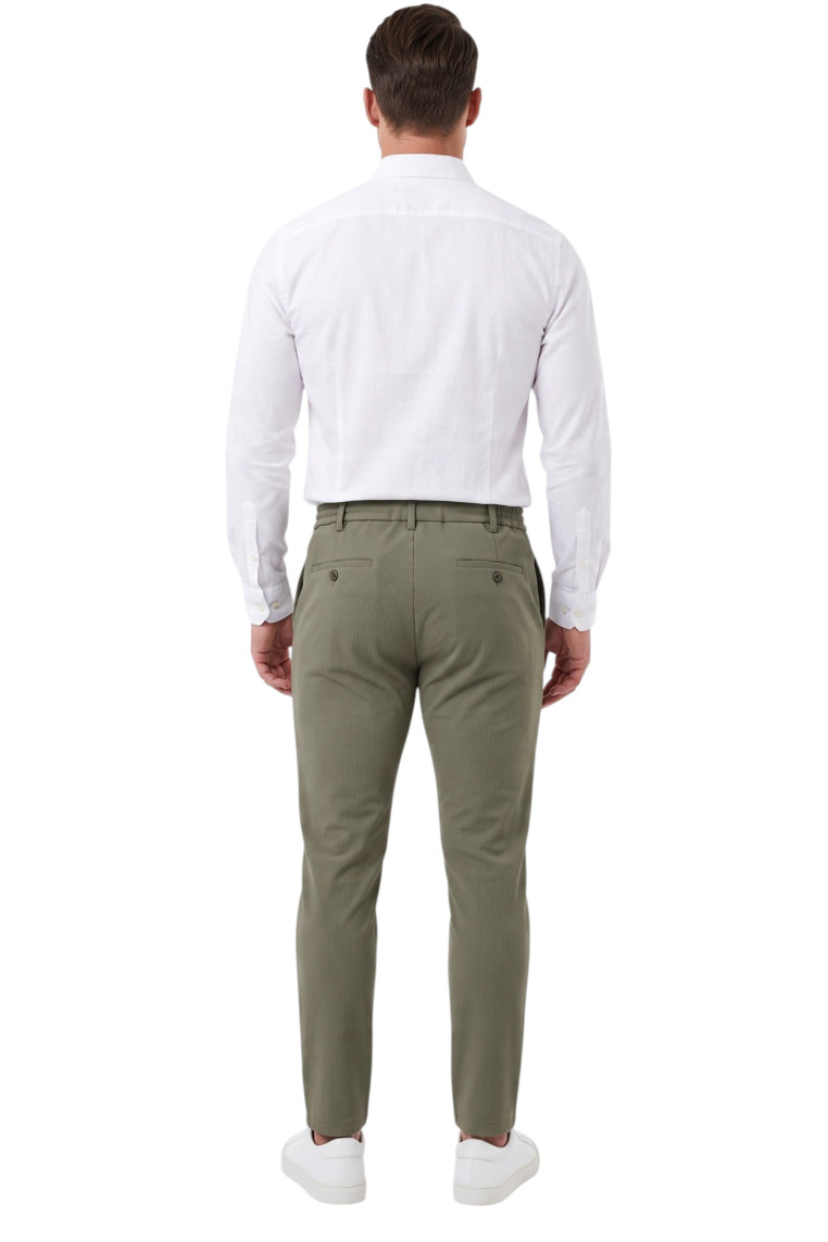 DeepSEA Erkek Slim Fit Fitilli Pantolon – İpli Esnek Bel Pamuklu Kışlık 2701300