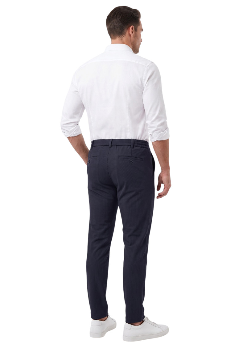 DeepSEA Erkek Slim Fit Fitilli Pantolon – İpli Esnek Bel Pamuklu Kışlık 2701300