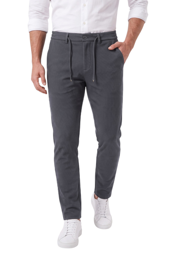 DeepSEA Erkek Slim Fit Likralı Jogger Pantolon – Beli Lastikli İpli Esnek Spor Pantolon 2700523 2