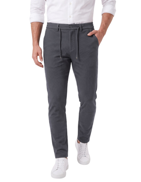DeepSEA Erkek Slim Fit Fitilli Pantolon – İpli Esnek Bel Pamuklu Kışlık 2701300