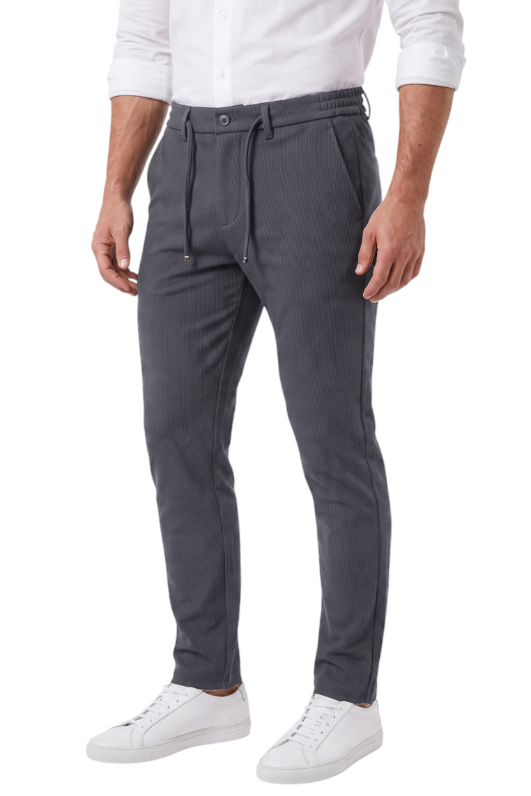 DeepSEA Erkek Slim Fit Fitilli Pantolon – İpli Esnek Bel Pamuklu Kışlık 2701300