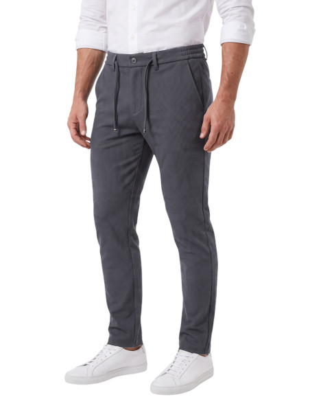 DeepSEA Erkek Slim Fit Fitilli Pantolon – İpli Esnek Bel Pamuklu Kışlık 2701300