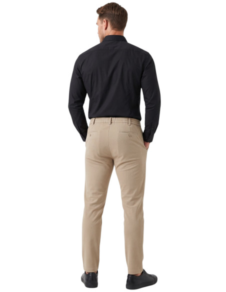 DeepSEA Erkek Slim Fit Fitilli Pantolon – İpli Esnek Bel Pamuklu Kışlık 2701300