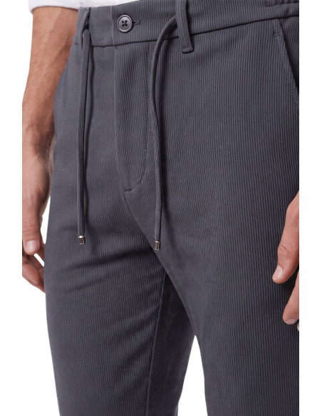 DeepSEA Erkek Slim Fit Fitilli Pantolon – İpli Esnek Bel Pamuklu Kışlık 2701300