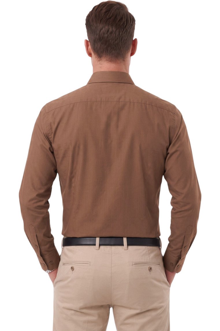 DeepSEA Erkek Slim Fit Pamuk Saten Gömlek – Kolay Ütülenebilir, Büyük Beden Seçenekli 2209615