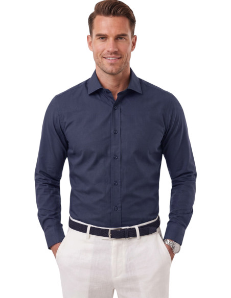 DeepSEA Erkek Slim Fit Pamuk Saten Gömlek – Kolay Ütülenebilir, Büyük Beden Seçenekli 2209615