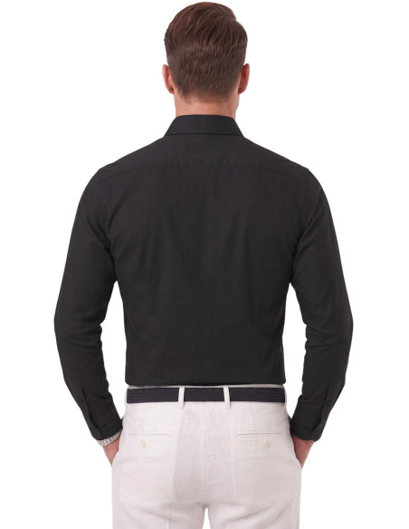 DeepSEA Erkek Slim Fit Pamuk Saten Gömlek – Kolay Ütülenebilir, Büyük Beden Seçenekli 2209615