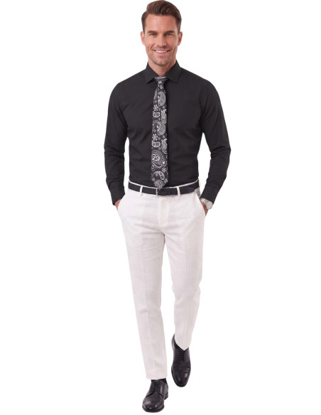 DeepSEA Erkek Slim Fit Pamuk Saten Gömlek – Kolay Ütülenebilir, Büyük Beden Seçenekli 2209615