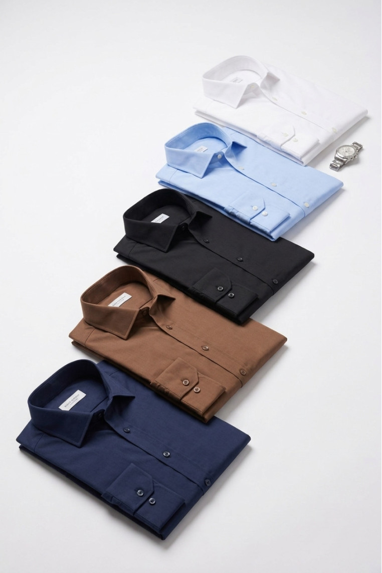 DeepSEA Erkek Slim Fit Pamuk Saten Gömlek – Kolay Ütülenebilir, Büyük Beden Seçenekli 2209615