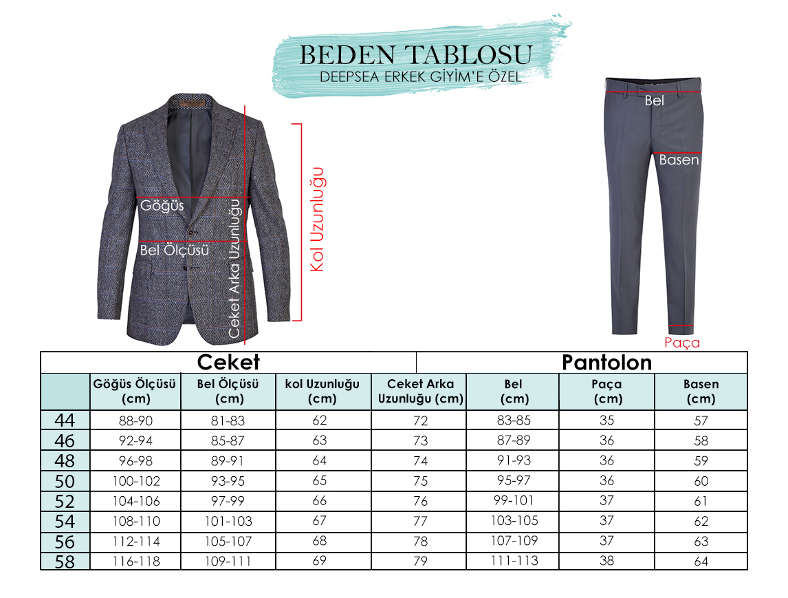 Takım Elbise 46-58