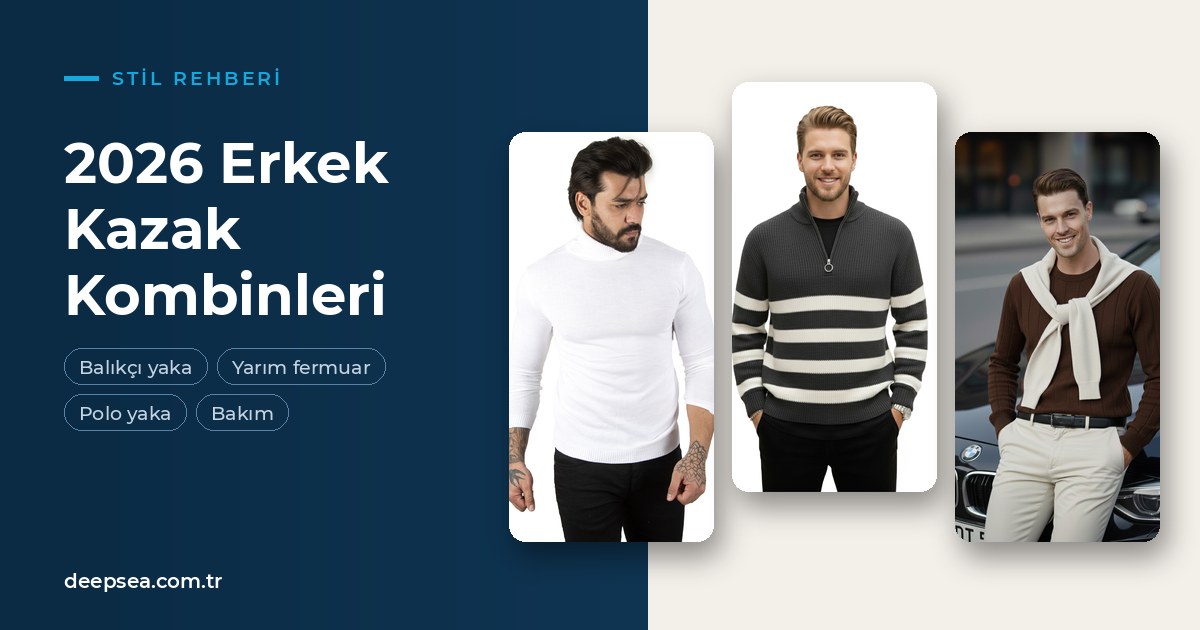 2026 Erkek Kazak Kombinleri ve Balıkçı Yaka Kazak Rehberi